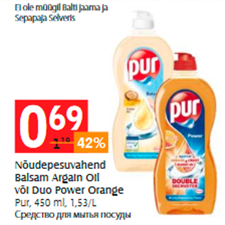 Allahindlus - Nõudepesuvahend Balsam Argain Oil või Duo Power Orange