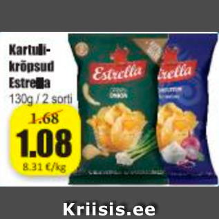 Скидка - Картофельные чипсы Estrella