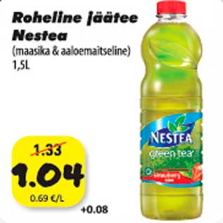 Allahindlus - Roheline jäätee Nestea (maasika & aloemaitseline) 1,5L