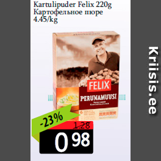 Allahindlus - Kartulipuder Felix 220g