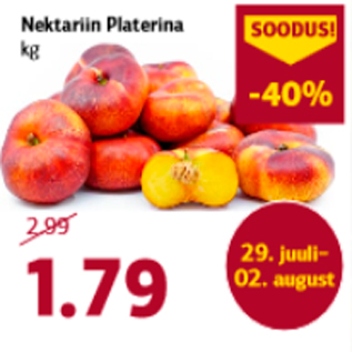 Allahindlus - Nektariin Platerina kg