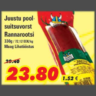 Allahindlus - Juustu poolsuitsuvorst Rannarootsi
