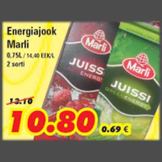 Allahindlus - Energiajook Marli