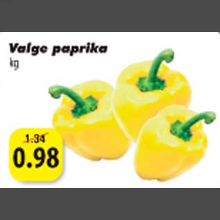 Allahindlus - Valge paprika kg