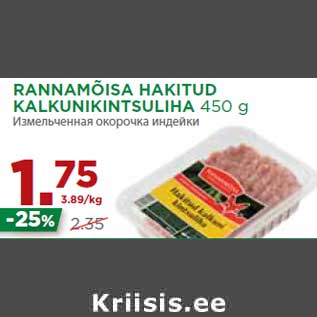 Allahindlus - RANNAMÕISA HAKITUD KALKUNIKINTSULIHA