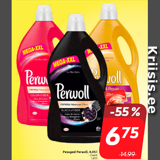 Скидка - Гель для стирки Perwoll, 4,05 л
