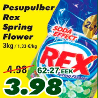 Allahindlus - Pesupulber Rex Spring Flower