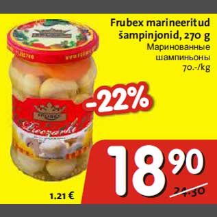 Allahindlus - Frubex marineeritud šampinjonid