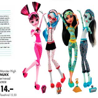 Allahindlus - Monster High nukk erinevad