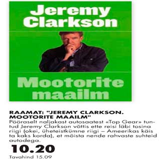 Allahindlus - Raamat "Jeremy Clarkson.Moorotite maailm."