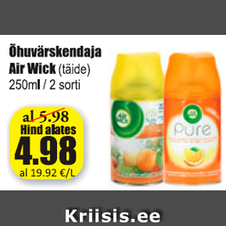 Allahindlus - Õhuvärskendaja Air Wick