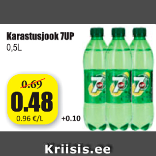 Allahindlus - Karastusjook 7UP 0,5 l