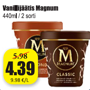 Скидка - Ванильное мороженое Magnum
