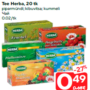 Allahindlus - Tee Herba, 20 tk