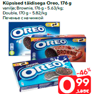 Allahindlus - Küpsised täidisega Oreo, 176 g