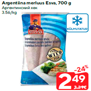 Allahindlus - Argentiina merluus Esva, 700 g