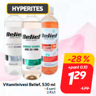 Allahindlus - Vitamiinivesi Belief, 530 ml