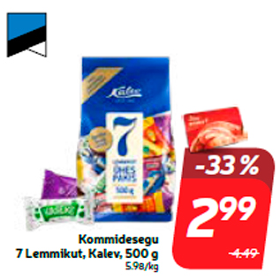 Allahindlus - Kommidesegu 7 Lemmikut, Kalev, 500 g