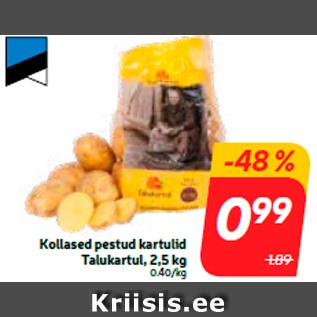 Allahindlus - Kollased pestud kartulid Talukartul, 2,5 kg