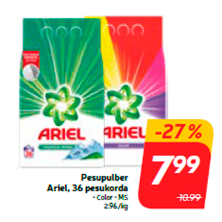 Allahindlus - Pesupulber Ariel, 36 pesukorda