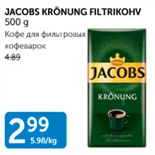 Allahindlus - JACOBS KRÖNUNG FILTRIKOHV 500 g