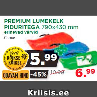 Allahindlus - PREMIUM LUMEKELK PIDURITEGA