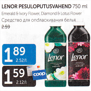 Allahindlus - LENOR PESULOPUTUSVAHEND 750 ml