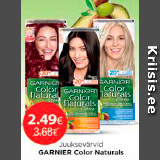 Allahindlus - Juuksevärvid GARNIER Color Naturals