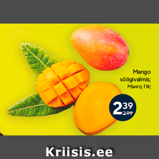 Allahindlus - Mango söögivalmis; 1 tk