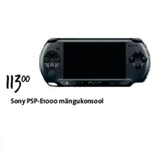 Allahindlus - Sony PSP-E1000 mängukonsool