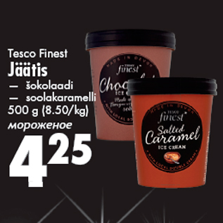 Allahindlus - Tesco Finest Jäätis