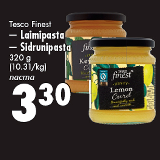 Allahindlus - Tesco Finest - Laimipasta - Sidrunipasta