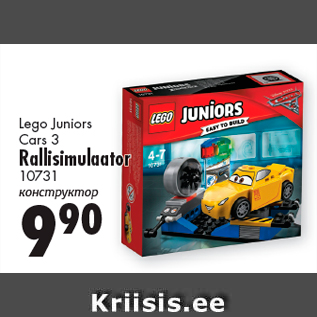 Allahindlus - Lego Juniors Cars 3 Rallisimulaator 10731