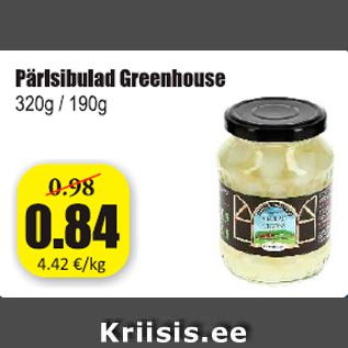 Allahindlus - Pärlsibulad Greenhouse