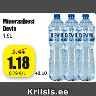 Скидка - Минеральная вода 1,5 л
