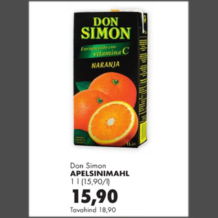 Allahindlus - Don Simon Apelsinimahl