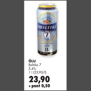 Allahindlus - Õlu Baltika 7