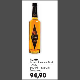 Allahindlus - Rumm Juanita Premium Dark