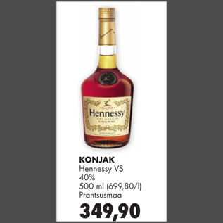 Allahindlus - Konjak Hennessy VS