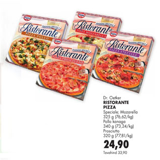 Allahindlus - Dr. Oetker Ristorante Pizza
