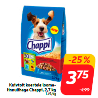 Скидка - Сухой корм для собак с говядиной Chappi, 2,7 кг