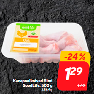 Allahindlus - Kanapoolkoivad Rimi GoodLife, 500 g