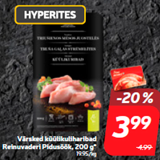 Скидка - Свежие полоски мяса кролика Reinuvaderi Pidusöök, 200 г *