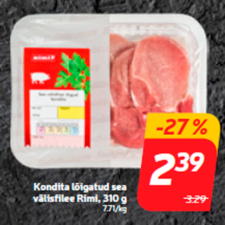 Скидка - Свинное филе без костей Rimi, 310 г