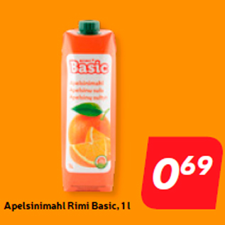 Скидка - Сок апельсиновый Rimi Basic, 1 л