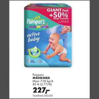 Allahindlus - Pampers MÄHKMED Maxi 7-18 kg/4