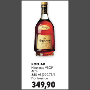 Allahindlus - KONJAK Hennessy VSOP 40%