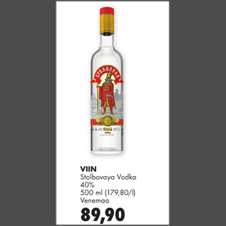 Allahindlus - VIIN Stolbovaya Vodka 40%