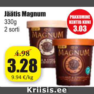 Скидка - Мороженое Magnum