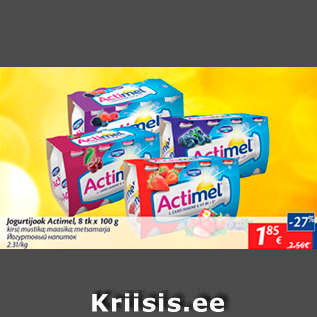 Allahindlus - Jogurtijook Aktimel, 8 tk x 100 g